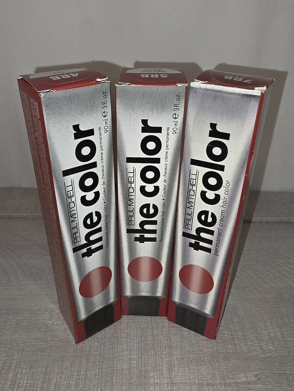 New (3) Paul Mitchell Permanent Cream Hair Color Size 3 fl oz each